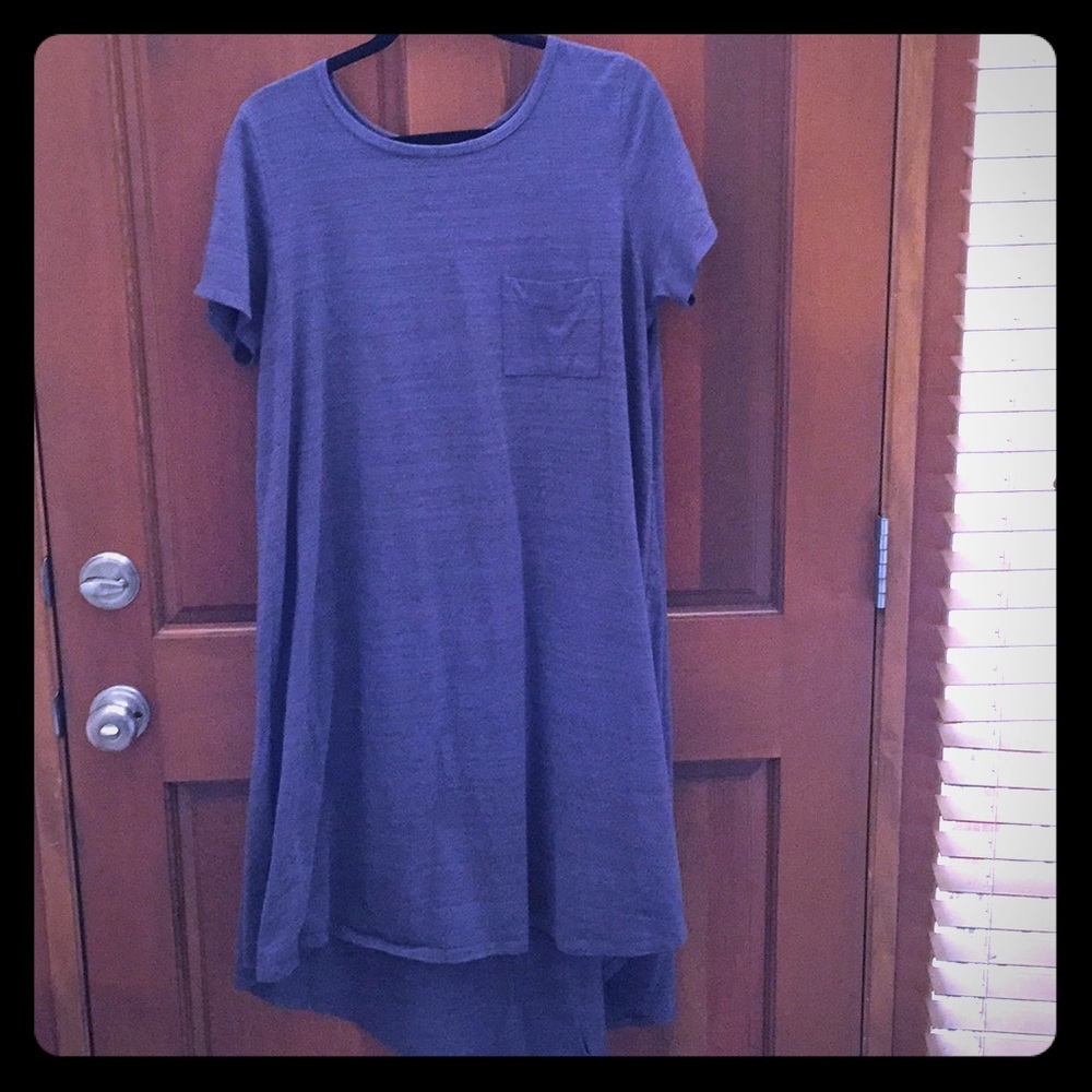 Lularoe Carly Dress Sz LG purple heathered